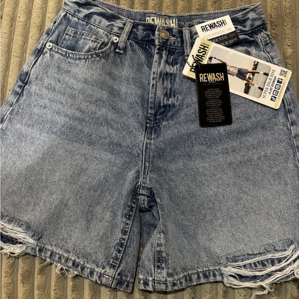 Rewash Women's Light Blue Jean Shorts